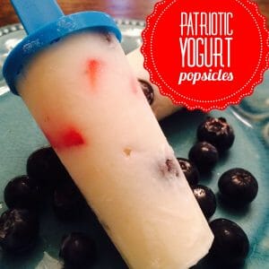 Patriotic Yogurt Popsicles