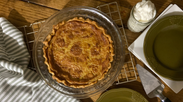 Maple Custard Pie