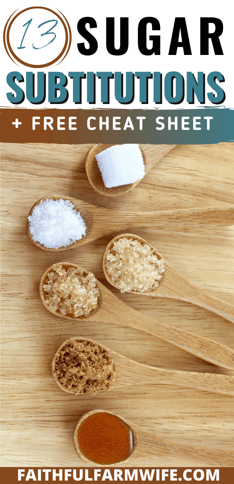 13 Simple Sugar Substitutions + Alternatives Mama on the Homestead