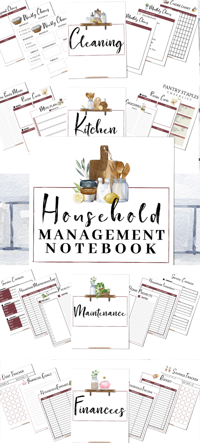 The Household Management Notebook Mama On The Homestead