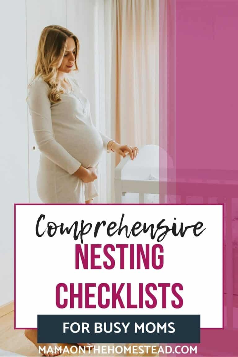 The Nesting Checklists for Expectant - Nesting Checklists Pinterest Short 768x1152