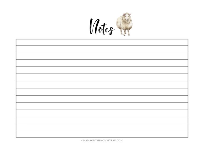 Paper Paper & Party Supplies Calendars & Planners The Homestead Sheep Record Book