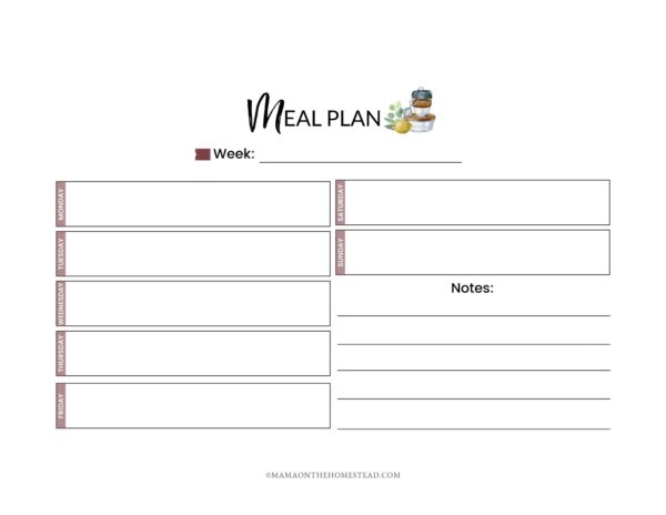 The Household Management Notebook - Mama on the Homestead