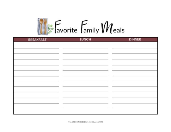 The Household Management Notebook - Mama on the Homestead
