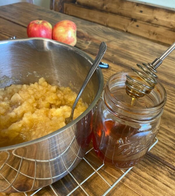 Homemade Applesauce Recipe with Cinnamon & Ginger Mama on the Homestead