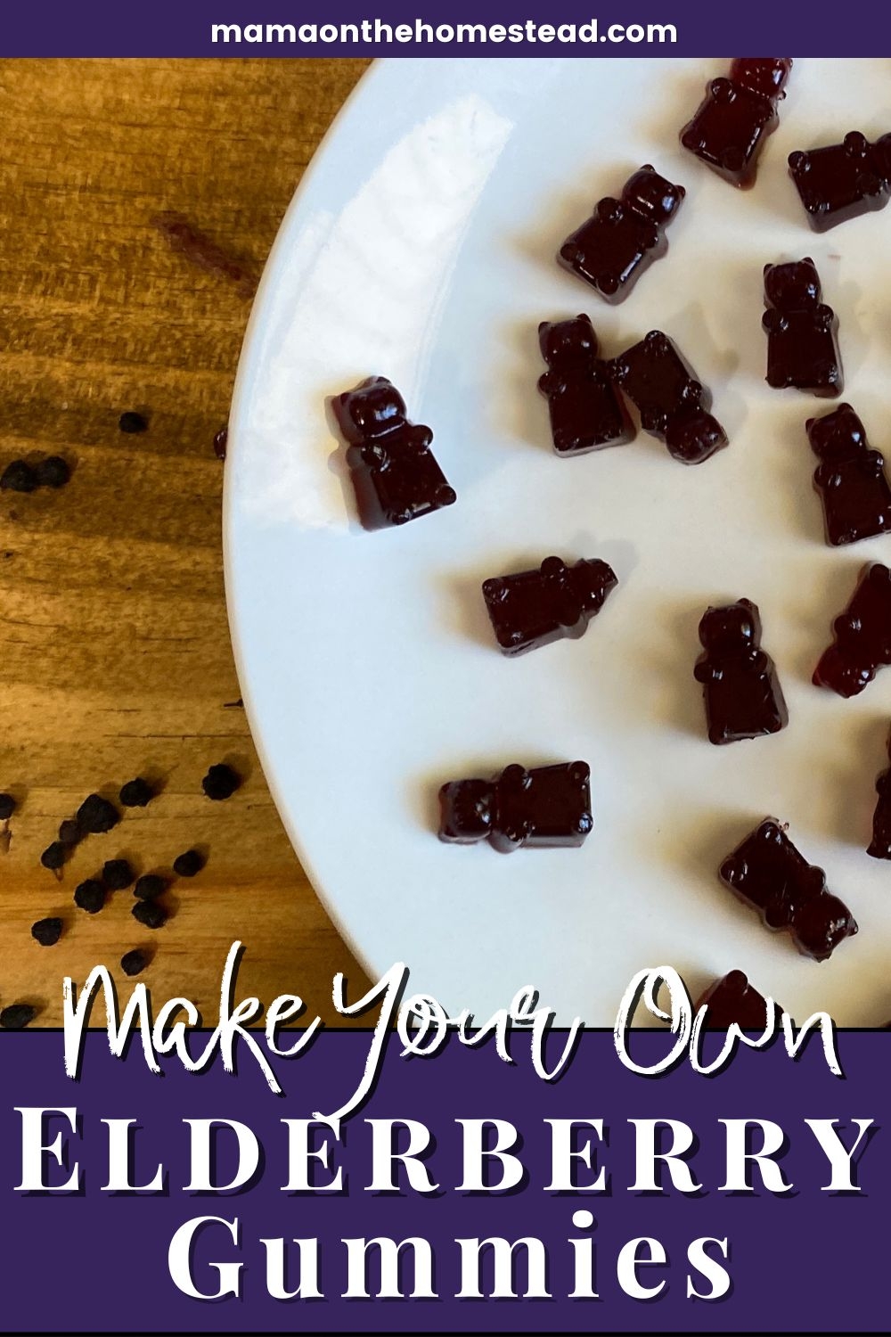 Homemade Elderberry Gummies Kids’ Immune System Support Mama on the
