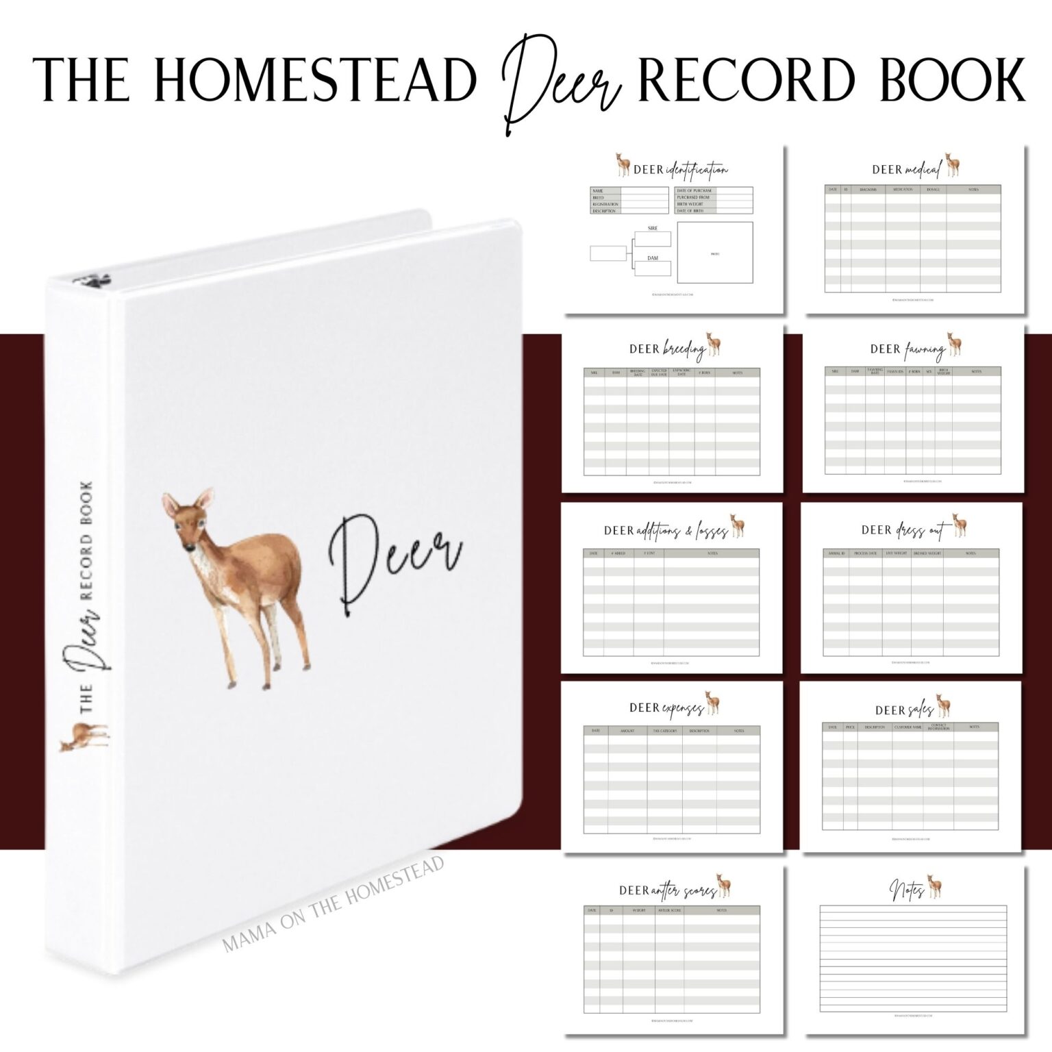 All Homestead Livestock Record Books Mama on the Homestead