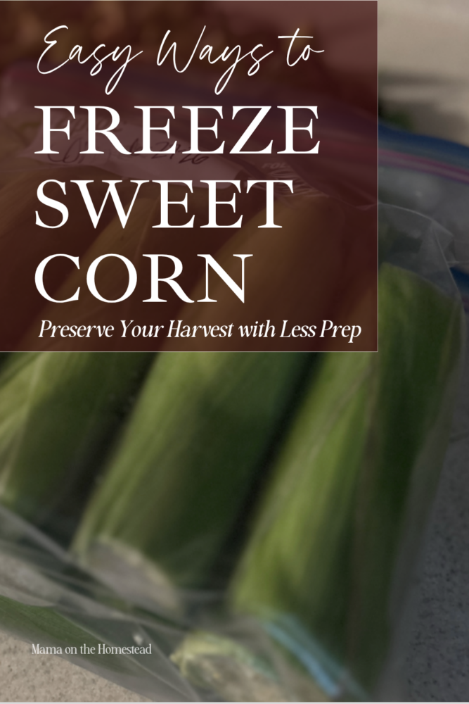 Easy Ways to Freeze Sweet Corn: Preserve Your Harvest with Less Prep | Mama on the Homestead